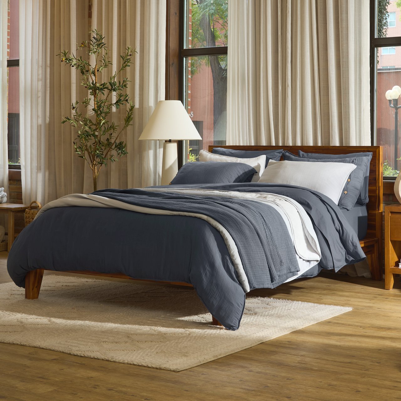 Linen&Rose™ Couvertures et linge de lit en mousseline
