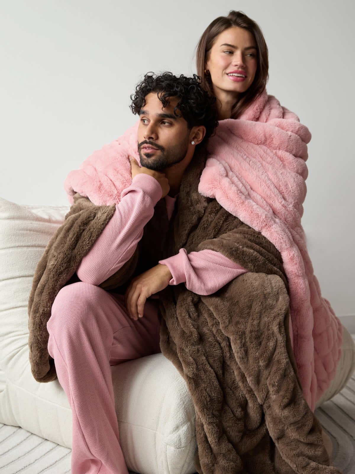 Linen&Rose - Plaid des beaux rêves