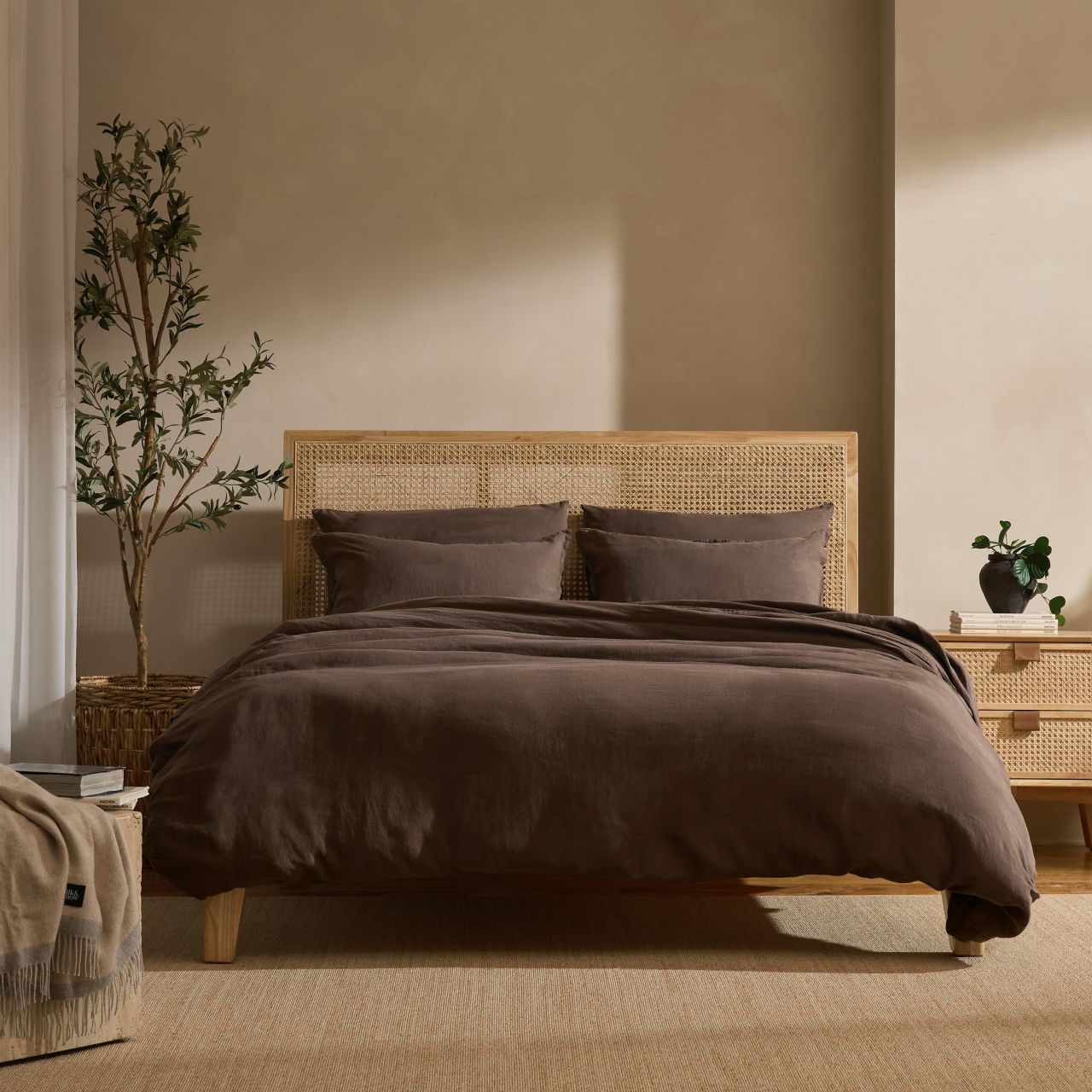 Linen&Rose - Drap housse en lin Européen