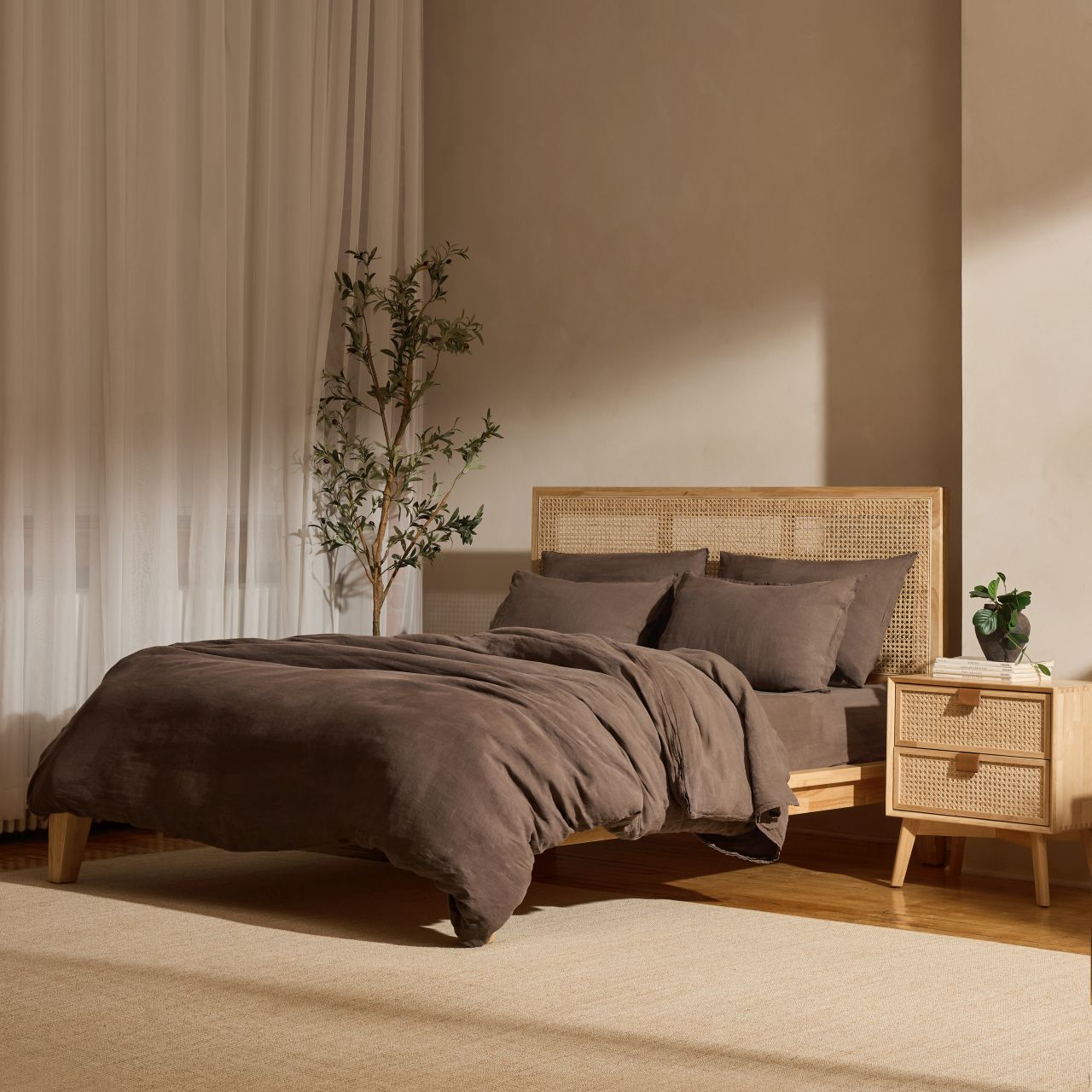 Linen&Rose - Drap housse en lin Européen
