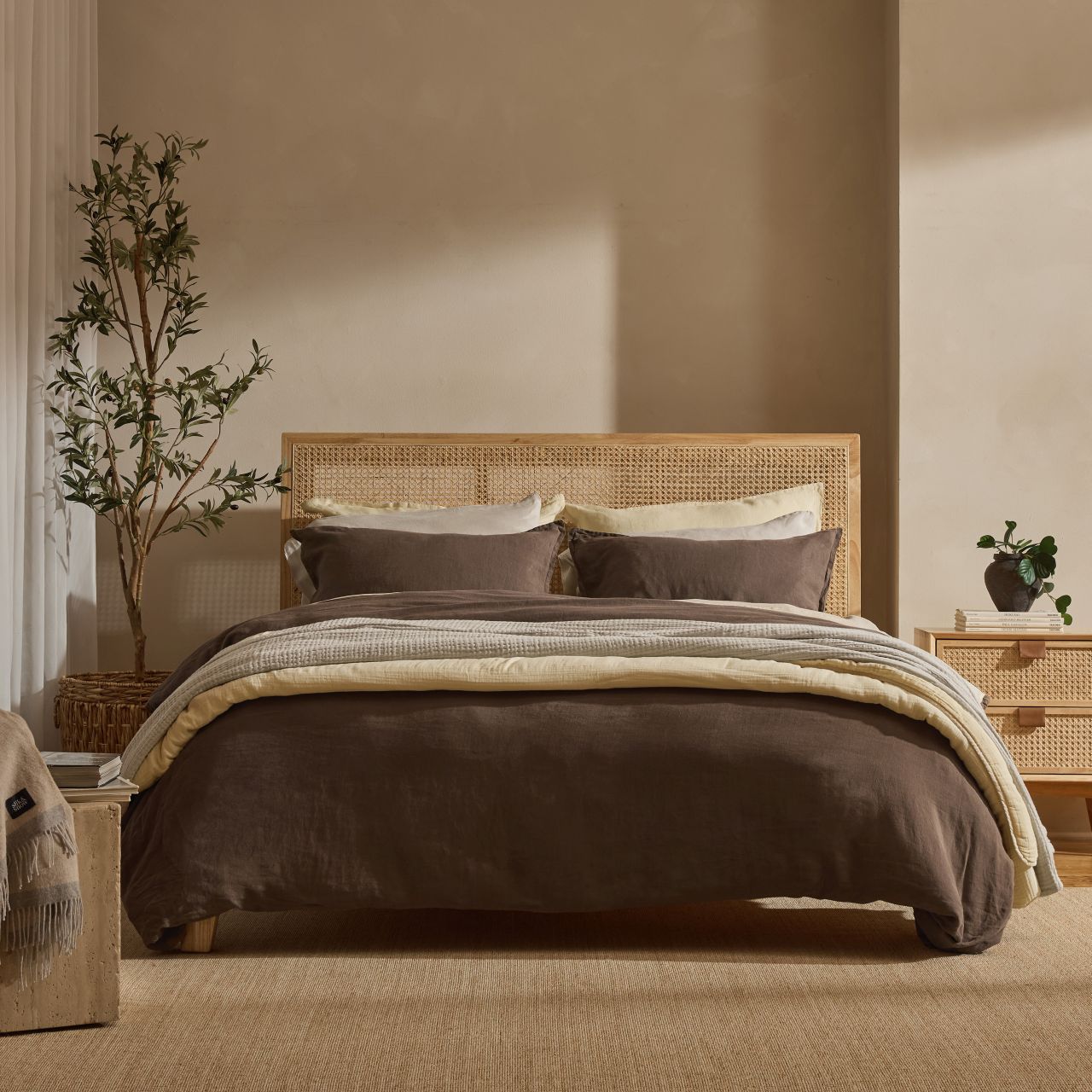 Linen&Rose - Couvre Duvet En Lin Européen