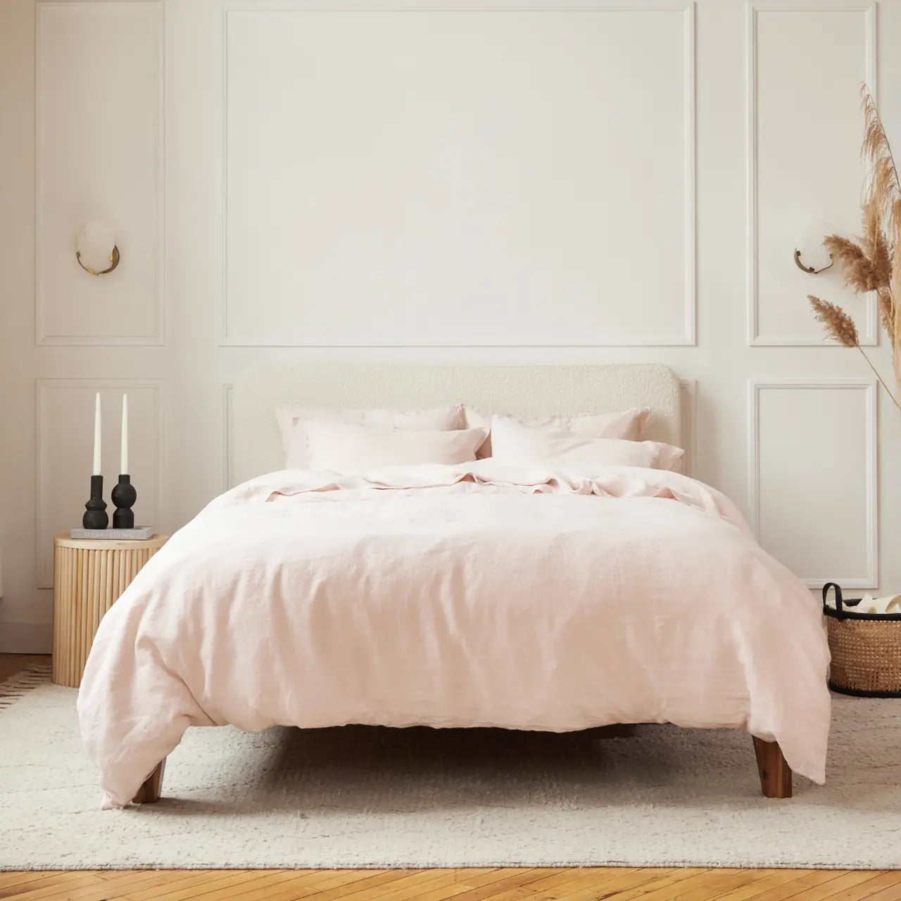 Linen&Rose - Couvre Duvet En Lin Européen