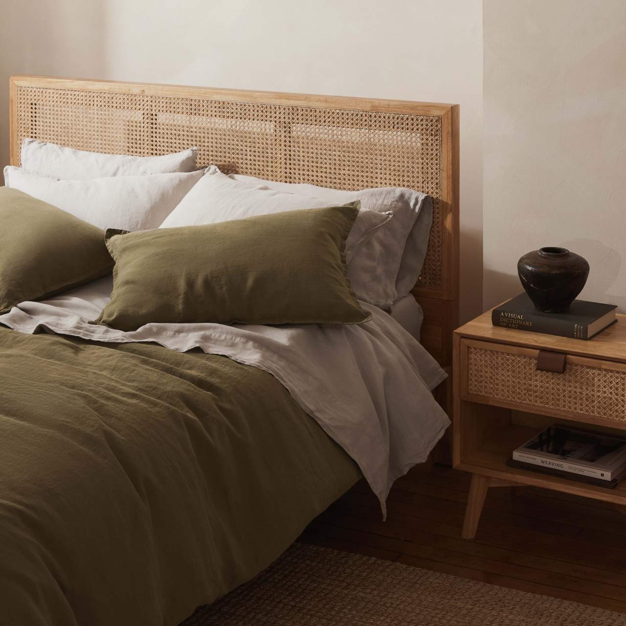 Linen&Rose - Couvre Duvet En Lin Européen